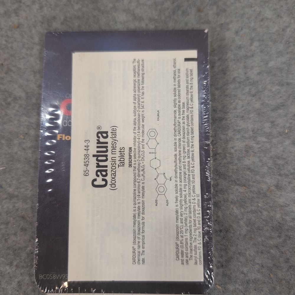Vintage Cardura Rx Pharmaceutical Promotional Notebook BPH Drug Rep Collectible - Picture 2 of 2